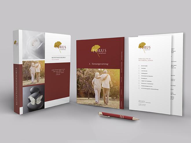 funeral home presentation folders and informational packets