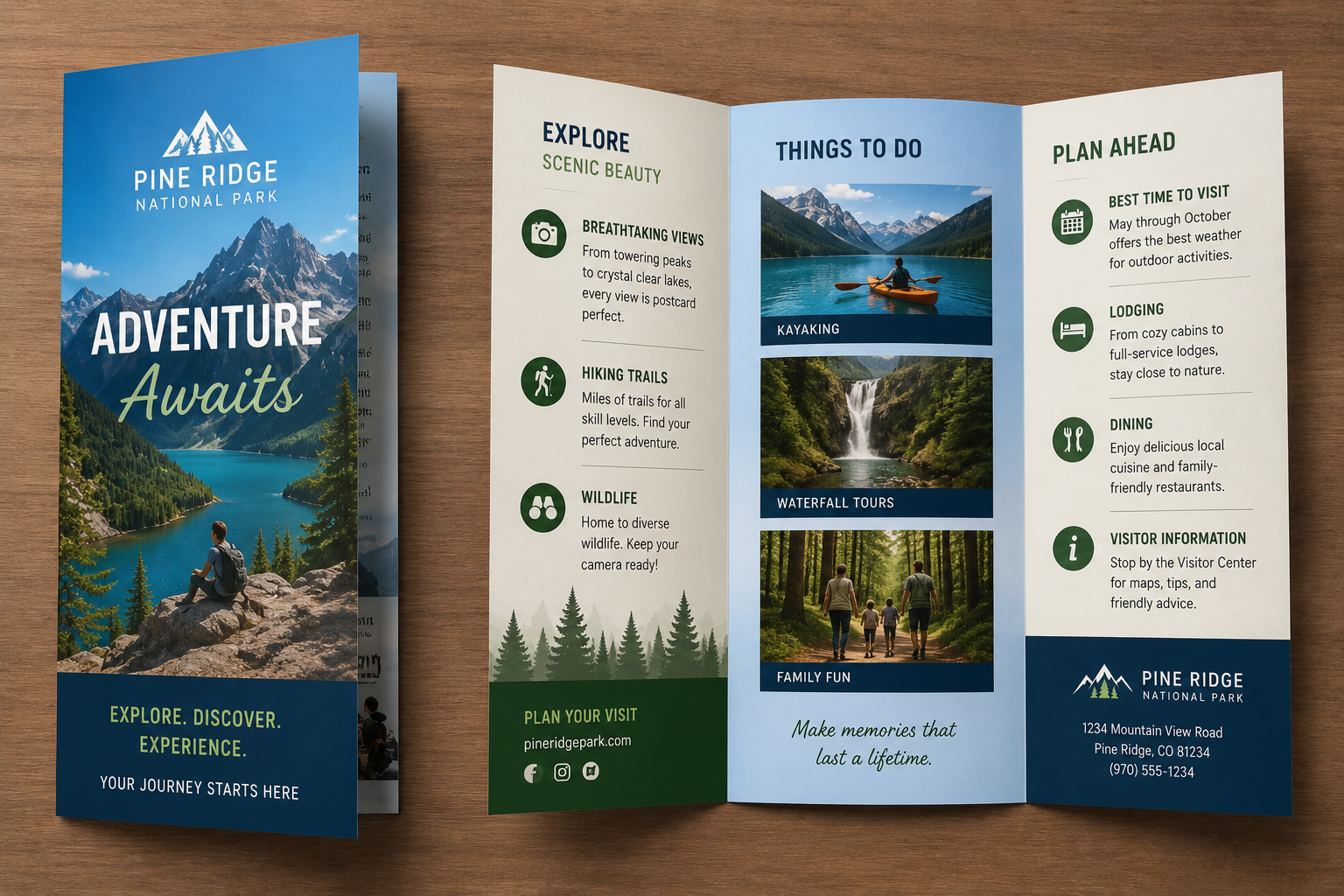 tri fold brochure