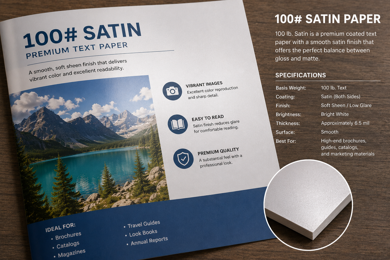 100# Satin Paper