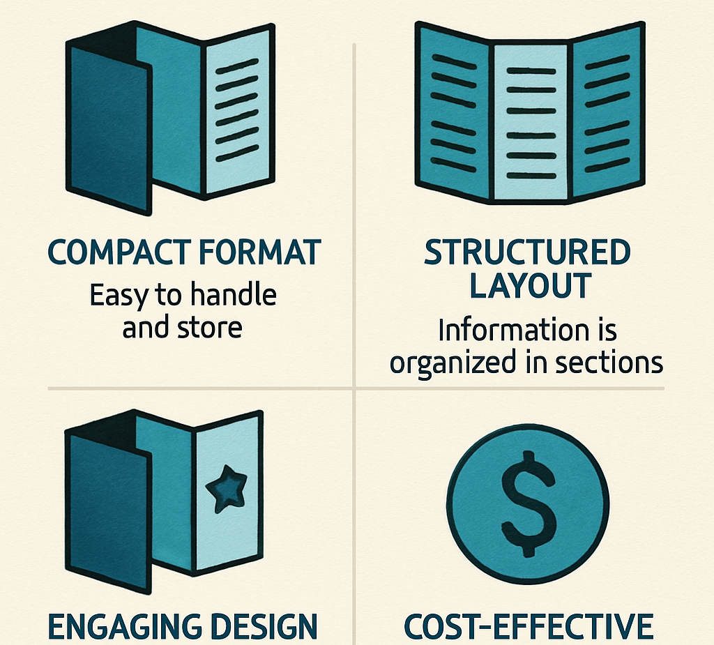 Benefits of using roll fold brochures