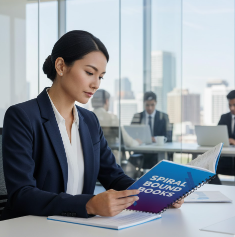 professional reading a spiral bound book