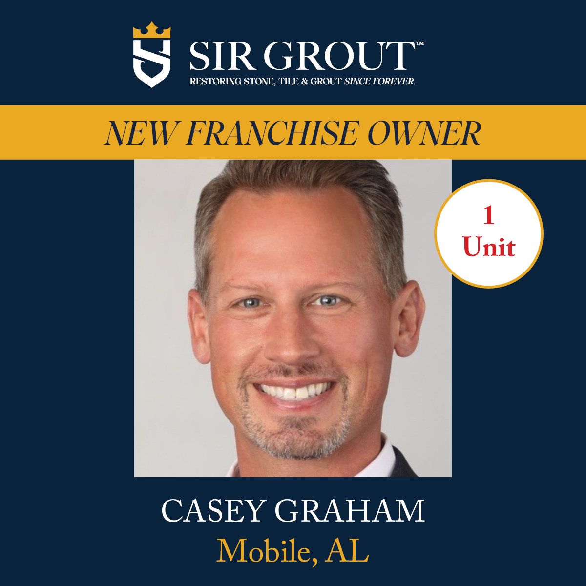 Sir Grout Owner, Casey Graham in Mobile, AL