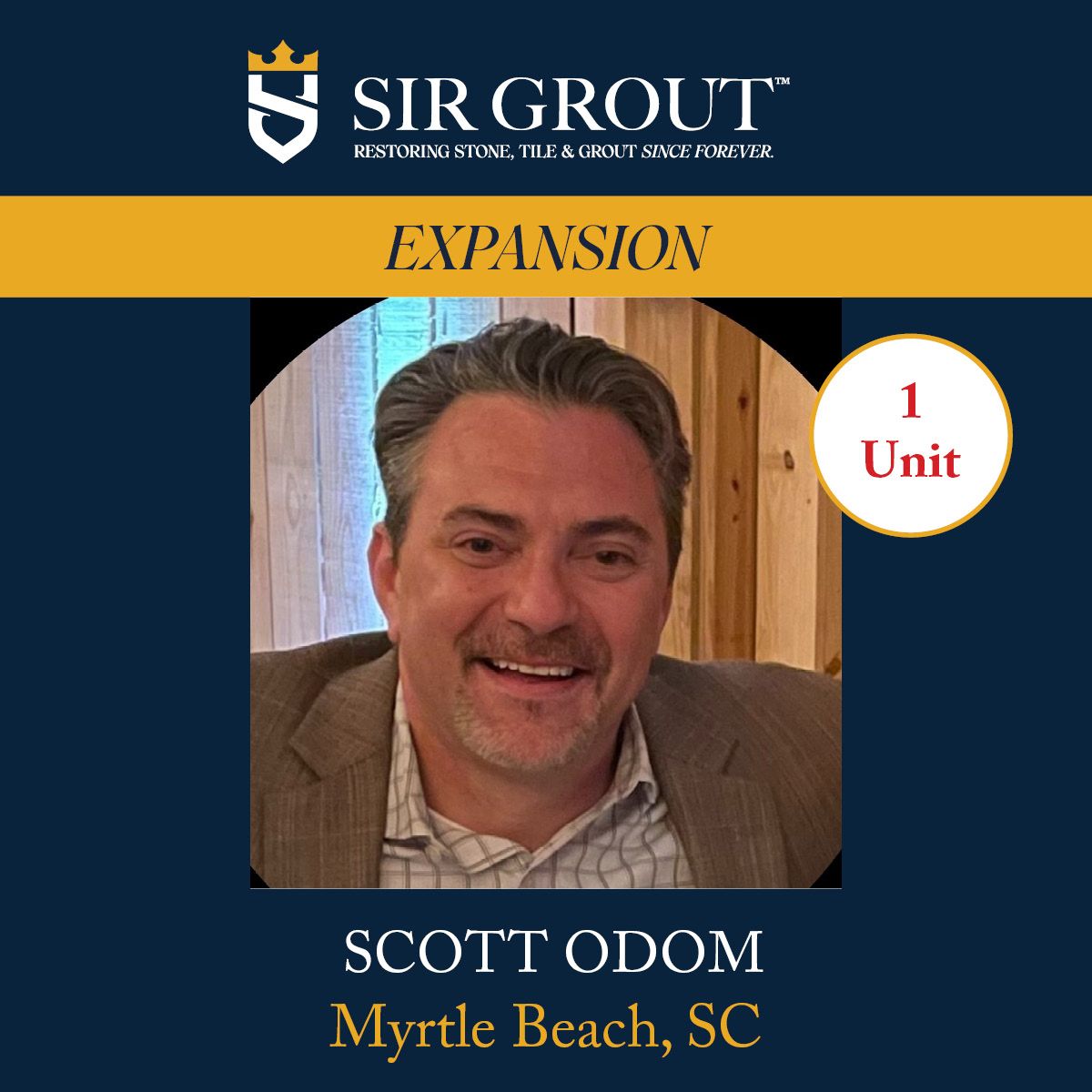 Sir Grout Franchise Scott Odom in Myrtle Beach, SC