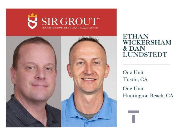 Sir Grout Franchise Owners Dan Lundstedt and Ethan Wickersham