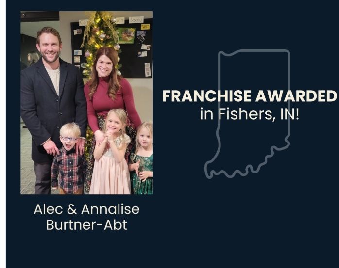 Sir Grout franchisees, Alec Burtner-Abt and his wife in Fishers, IN