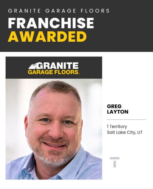 Greg Layton, owner of the newest Granite Garage Floors franchise in Salt Lake City, Utah. 