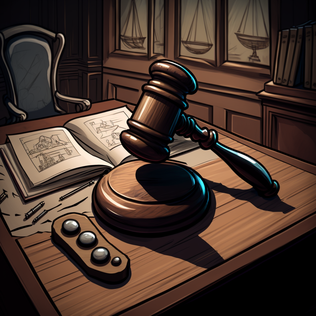 Judge's desk