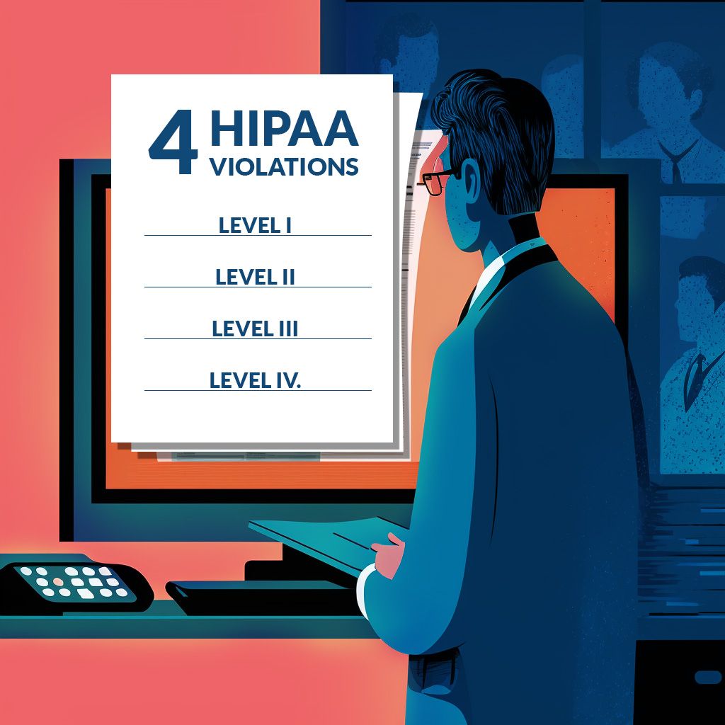 4 tiers of hipaa violations 4 levels