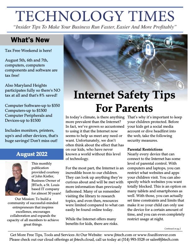 Newsletter cover