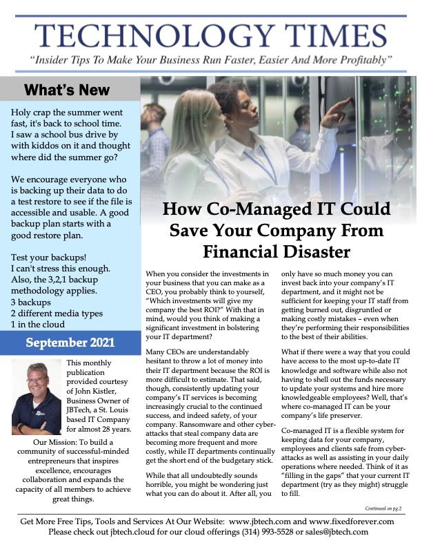 Newsletter cover