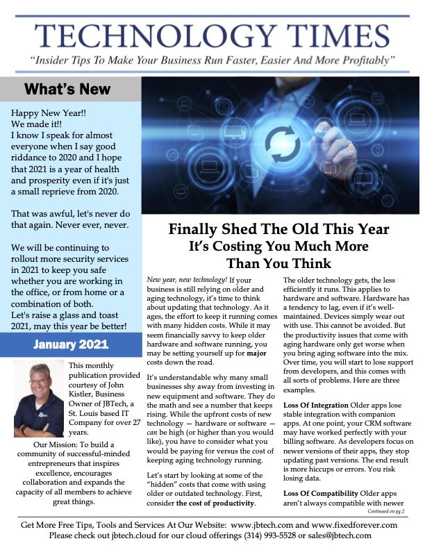 Newsletter cover