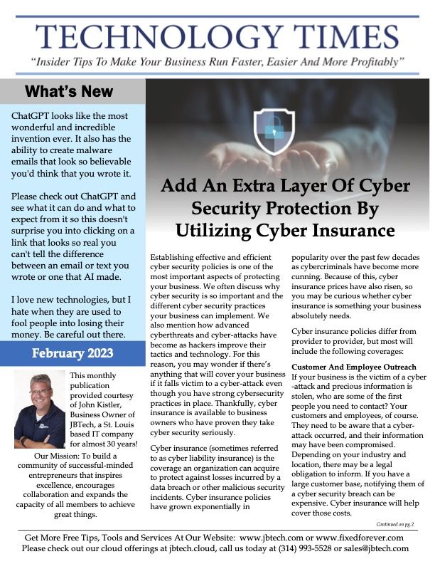 Newsletter cover