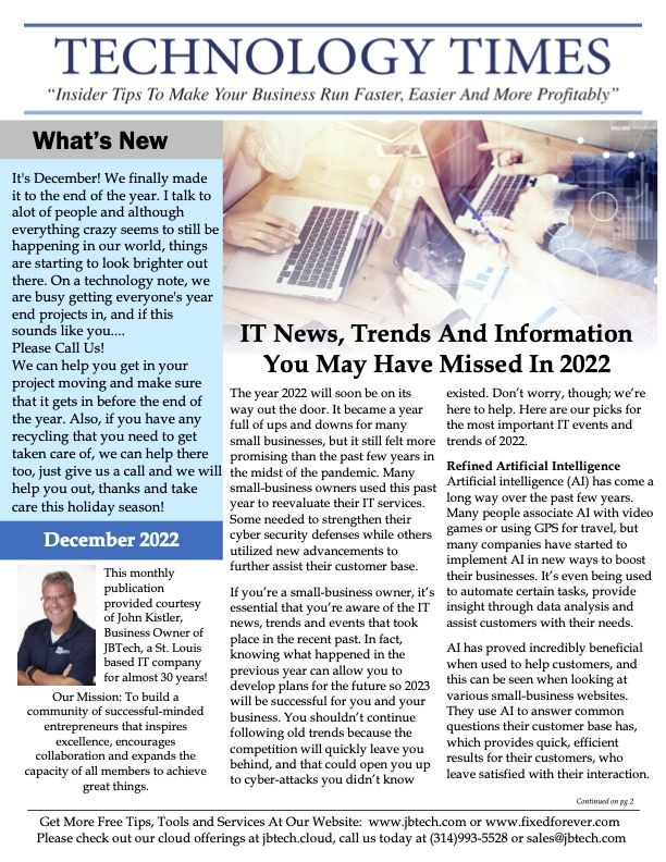 Newsletter cover