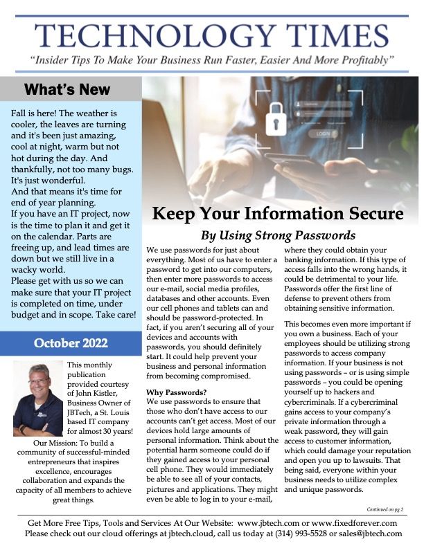 Newsletter cover