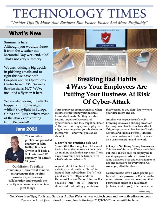 Newsletter cover