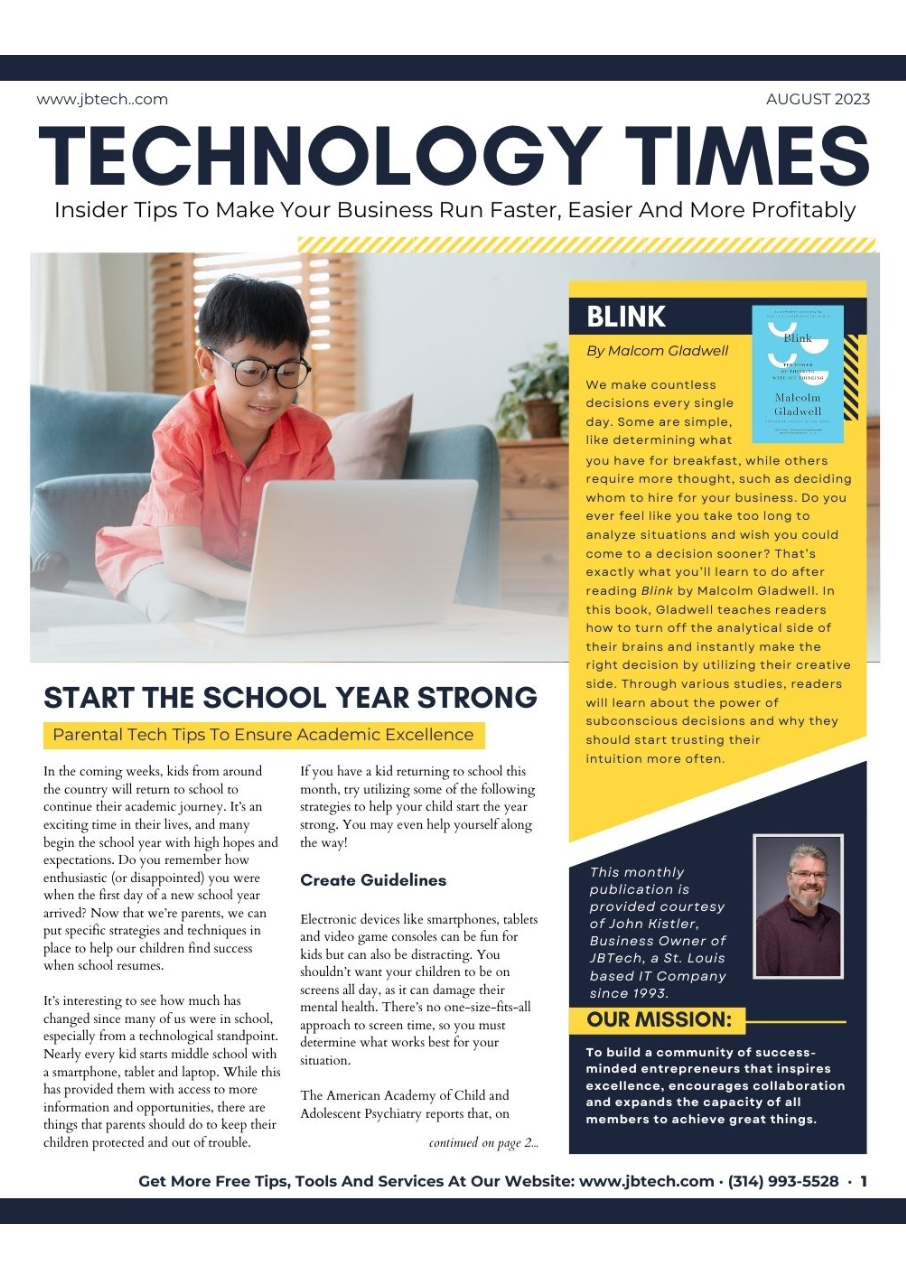 Newsletter cover