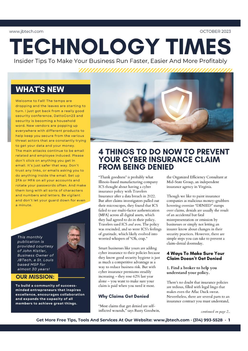 Newsletter cover