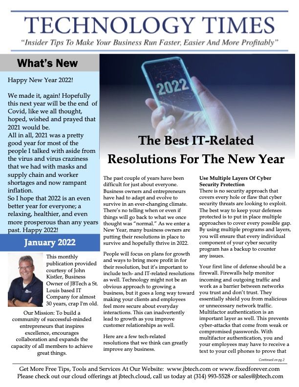 Newsletter cover