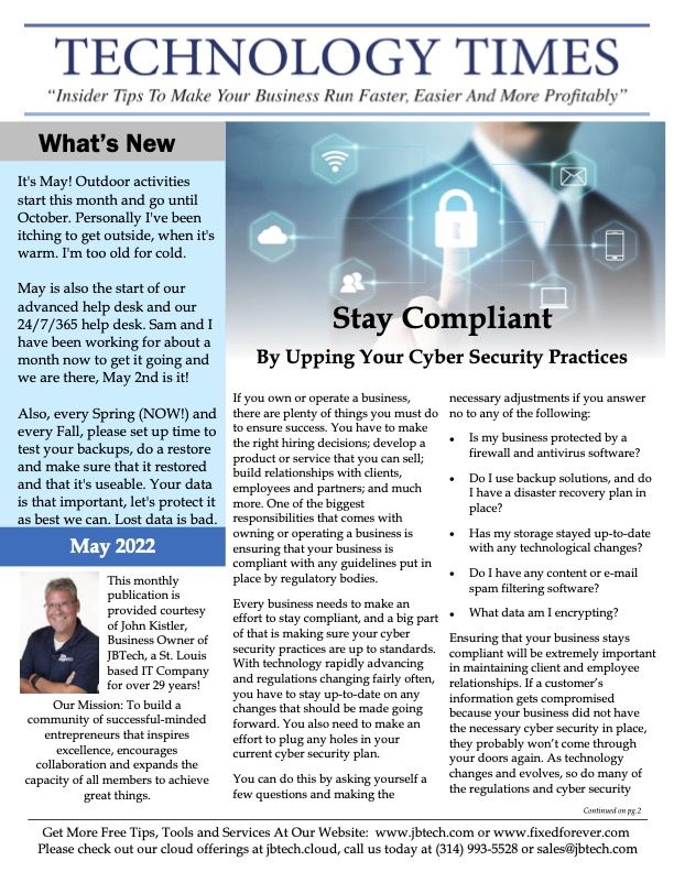 Newsletter cover