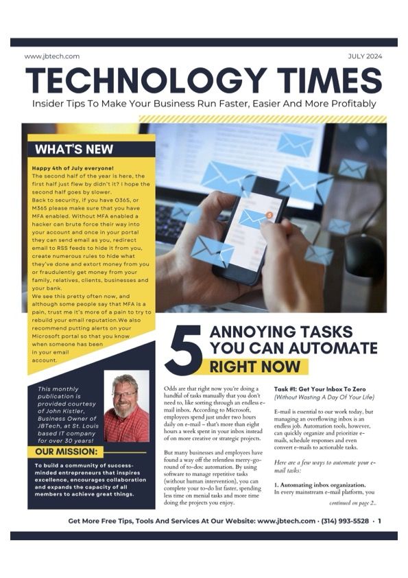 Newsletter cover