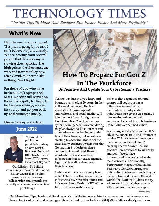 Newsletter cover
