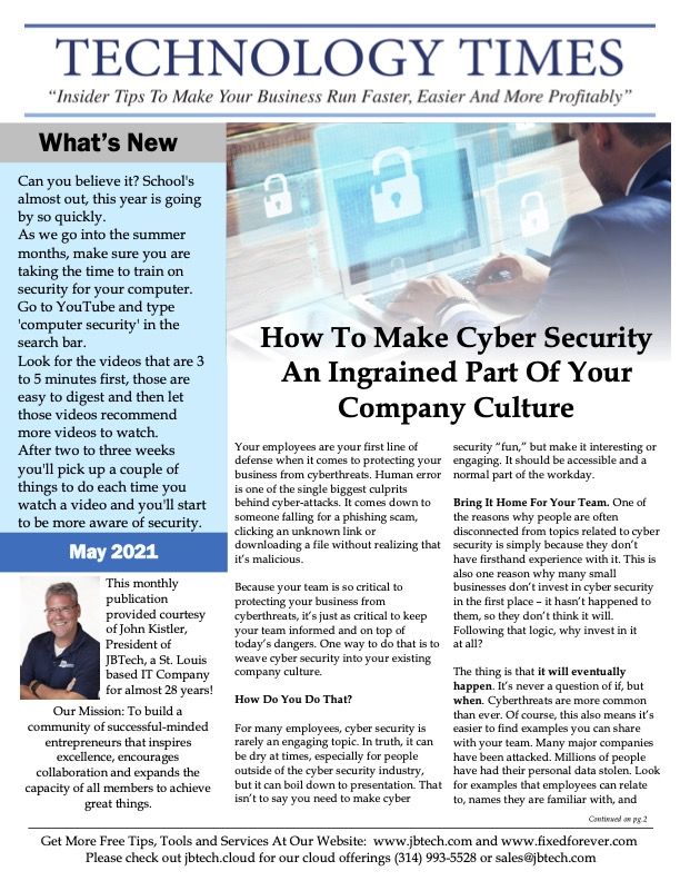 Newsletter cover