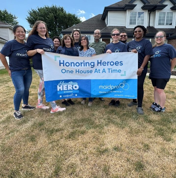 MaidPro of Northwest Indiana gifted a FREE deep clean to veterans.