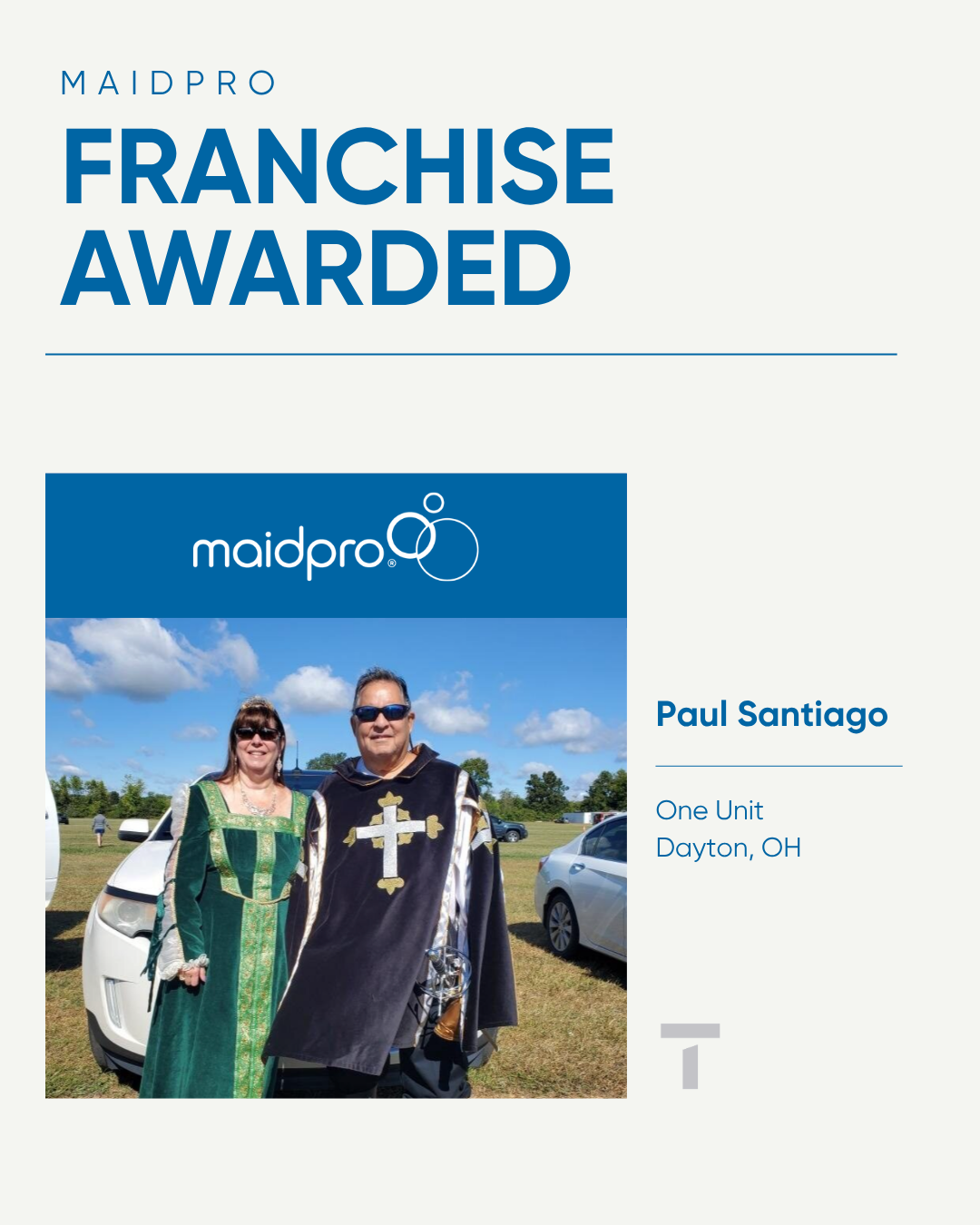 MaidPro Franchise Owner, Paul Santiago Expands to Dayton, OH