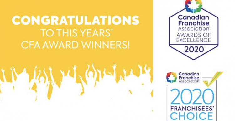 Canadian Franchise Association has awarded MaidPro Franchise the Grand Prize and the Gold Award for Top Traditional Franchises of 2020