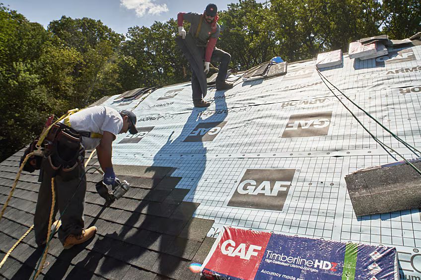 Roofing GAF shingles