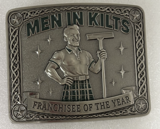 As is tradition, our franchisee of the year winners received a plot of land in Scotland, giving them official