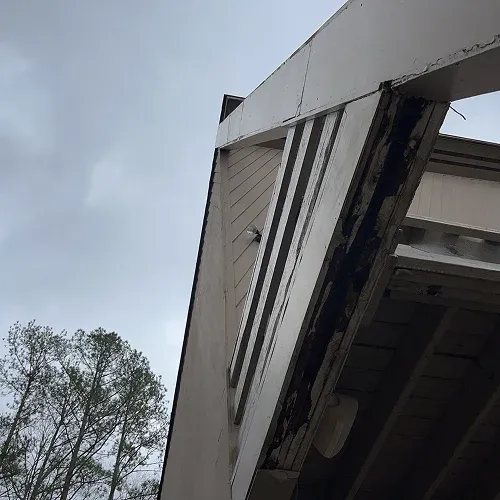 Custom-built deck and home exterior showing multi-tier design by Nelson Exteriors in Marietta