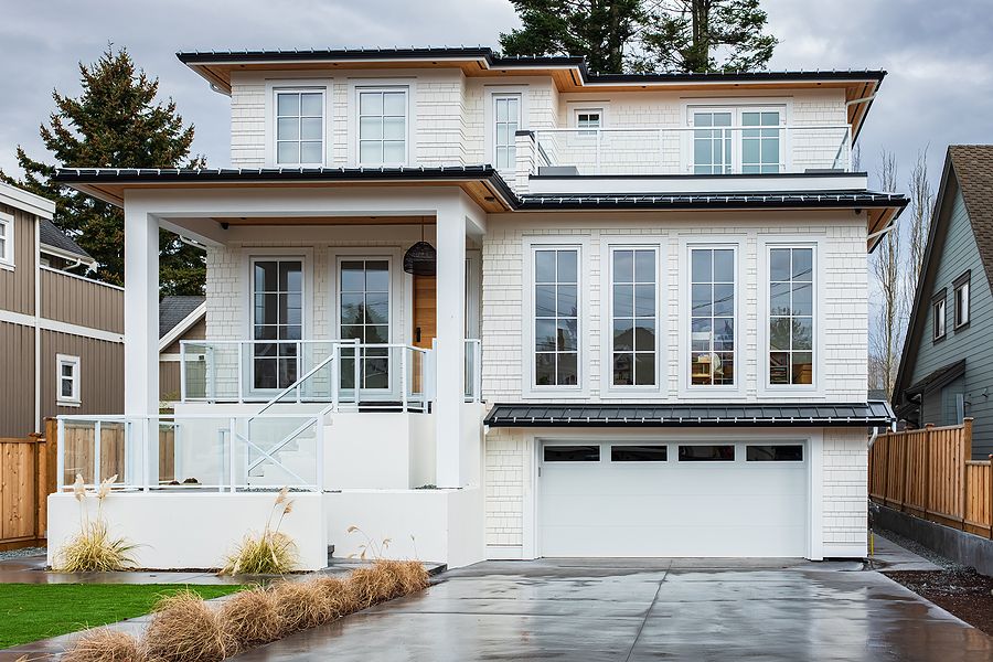 house painted in warm white