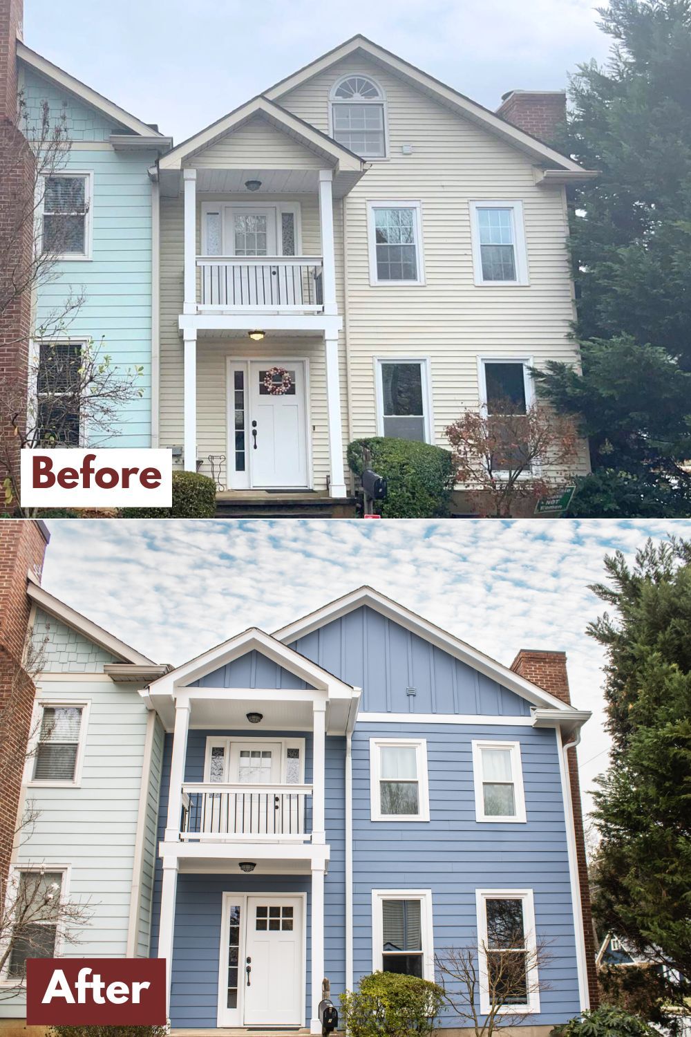 Before and after deck renovation showing upgraded outdoor living space for time and materials vs cost plus contract project in Marietta by Nelson Exteriors