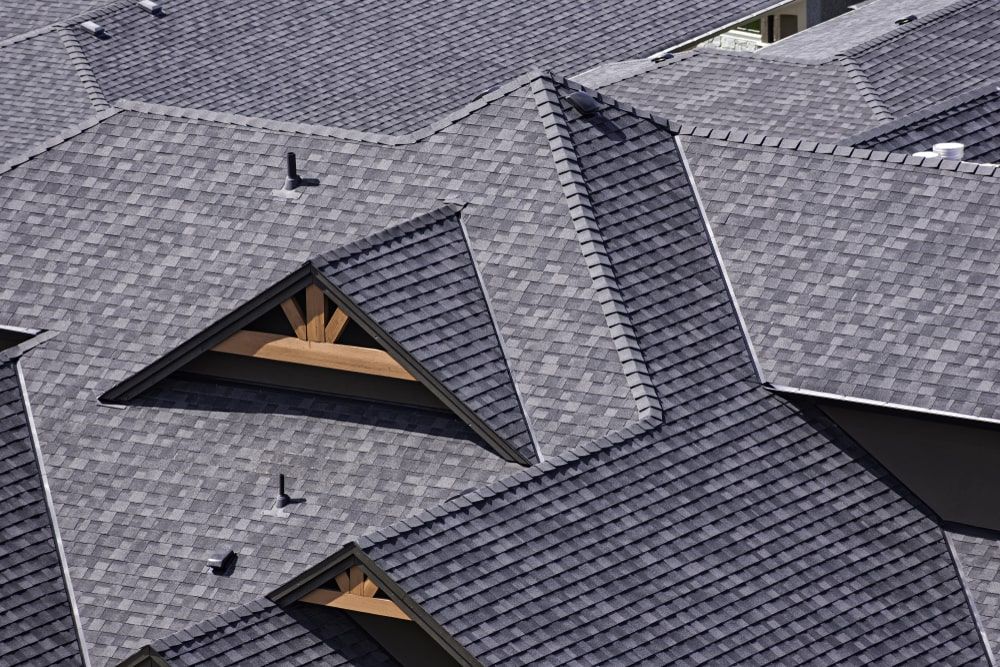 spatial residential asphalt roof