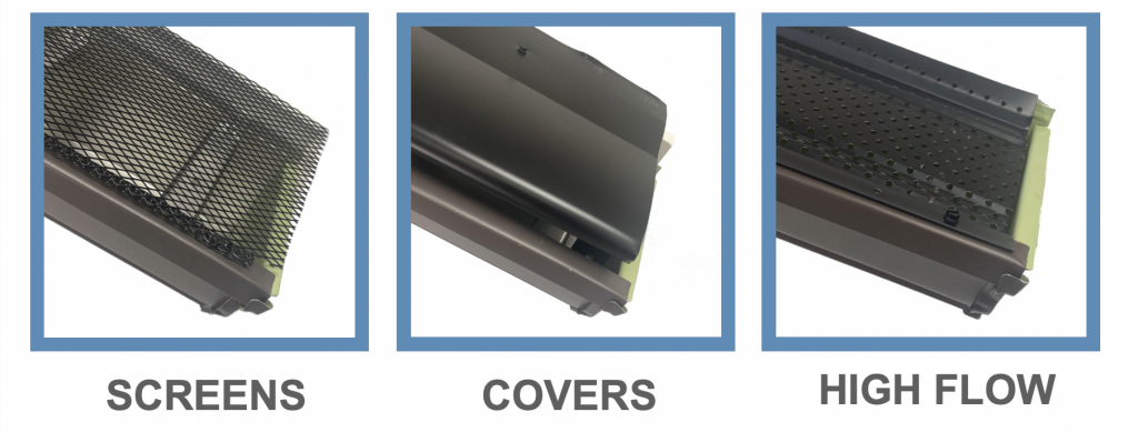 gutter guard types - gutter screens, gutter covers, and high flow