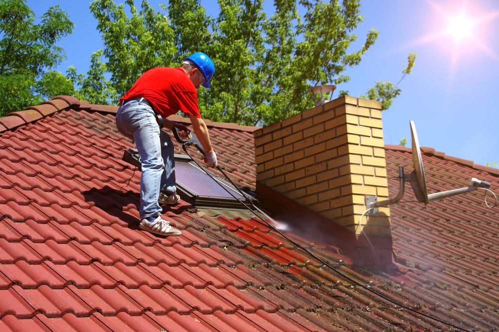 regular roof maintenance includes roof cleaning