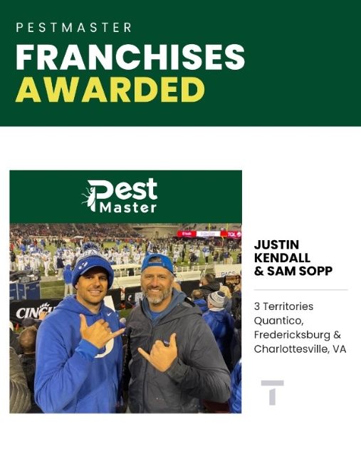 PestMaster Franchisees Justin Kendall and Sam Sopp