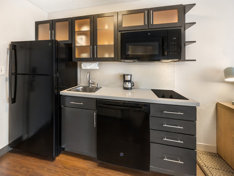 Sonesta Simply Suites Custom Guest Kitchen Acrylic Inserts and Kitchen Cabinetry