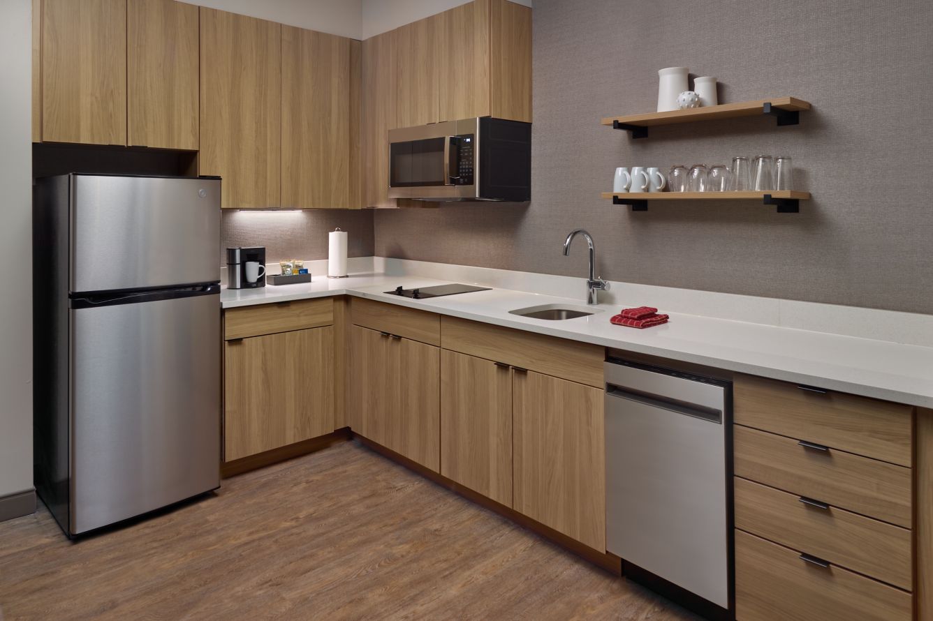 Courtyard and Residence Inn Dual Brand by Marriott Guest Kitchen Cabinetry and Countertops