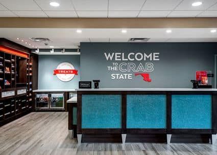 Hampton Inn Bayview Baltimore Lobby Millwork