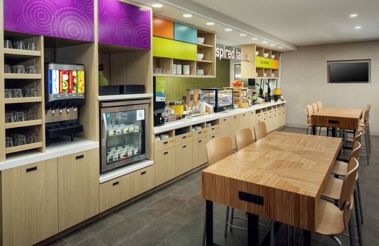 Home2 Suites Custom Breakfast Buffet and Coffee Bar Millwork