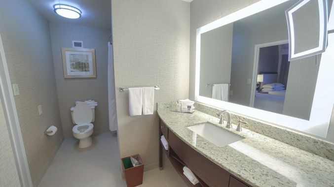 Hilton Doubletree Custom Guest Bath Vanity Bases and Tops