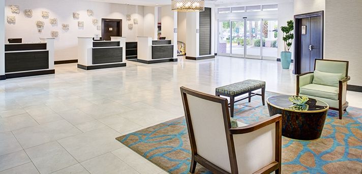 Embassy Suites by Hilton Custom Registration Desk Millwork and Countertops