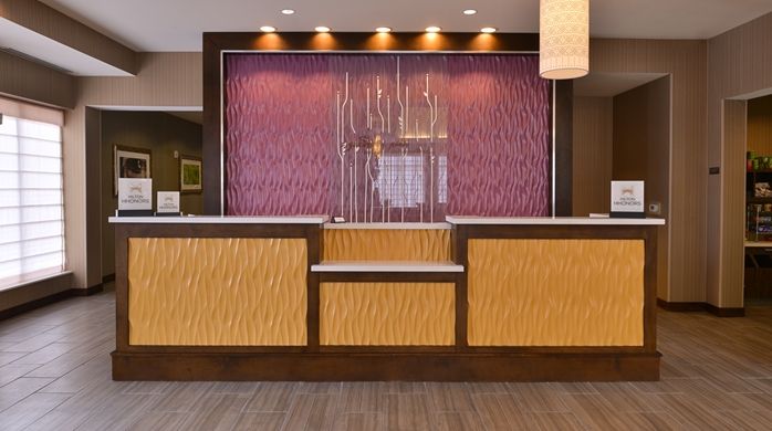 Hilton Garden Inn Custom Front Desk Millwork
