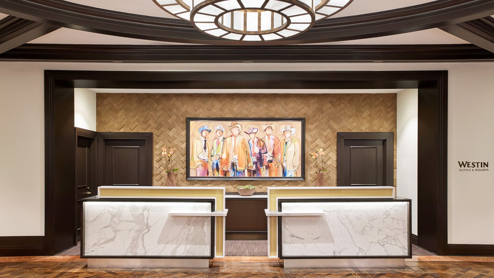 Westin Custom Front Desk Millwork