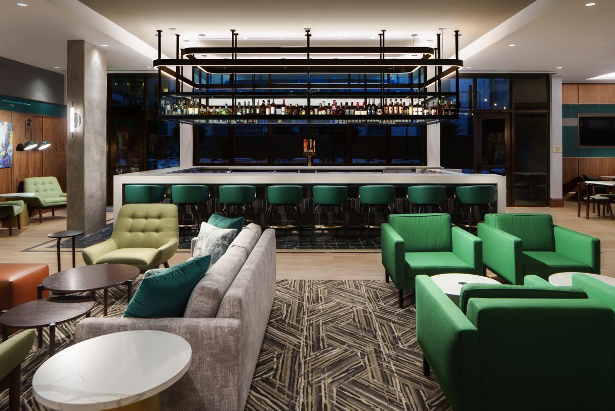 Marriott Courtyard Custom Lobby Bar