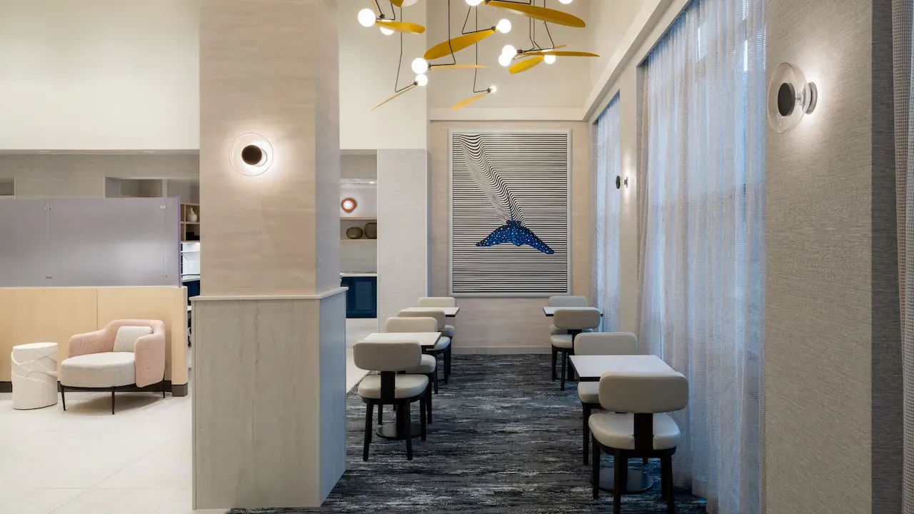 Hyatt Place Custom Lobby Casework Detail