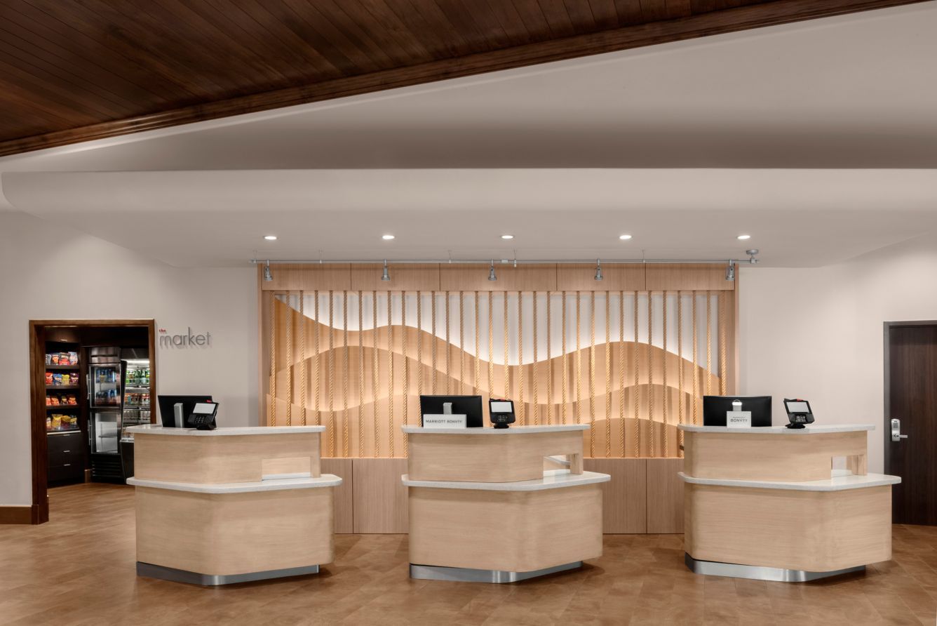 Courtyard by Marriott Custom Welcome Pod Focal Wall