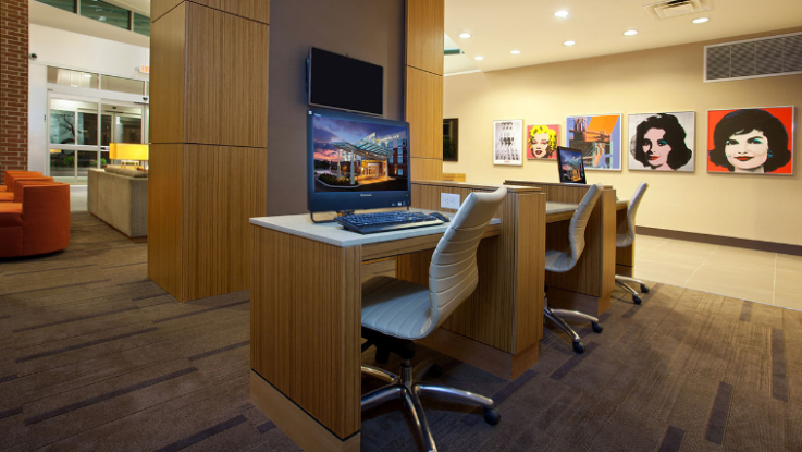 Hyatt Place Custom Business Center Casework